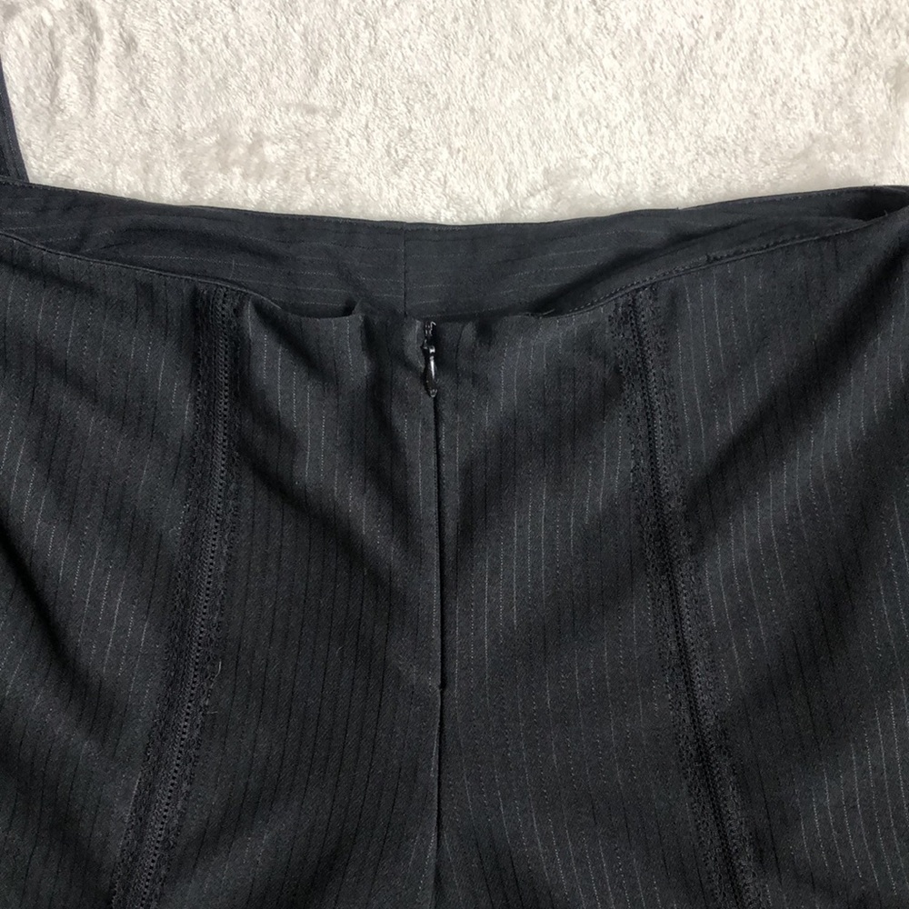 Express Black Lace Detail Business Casual Straight Leg Slacks Pants - Picture 3 of 7